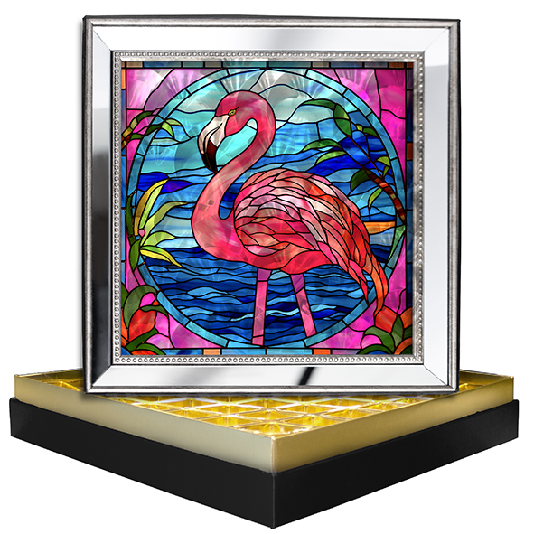 Flamingo Ayna Çerçeveli Çikolata Kutusu