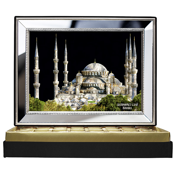 Sultanahmet Camii Ayna Çerçeveli Çikolata Kutusu